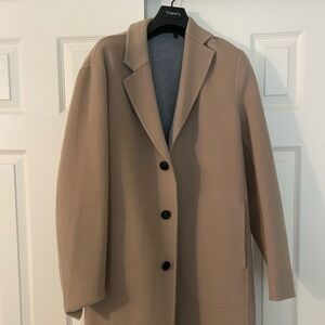 Theory cashmere and wool blend coat